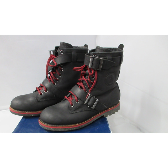 Polo Ralph Lauren Maurice Boots Mens Size 7 Black Leather Buckle Combat Moto main image 10